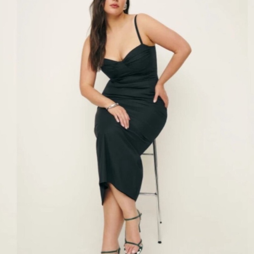 Reformation Stormi Dress Black